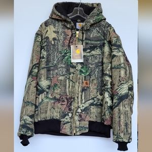 CARHARTT MEN'S QUILTED CAMO JACKET L